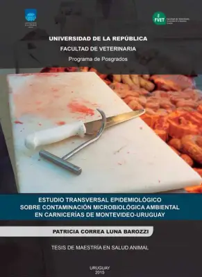 Estudio transversal epidemiológico sobre contaminación microbiológica ambiental en carnicerías de Montevideo, Uruguay