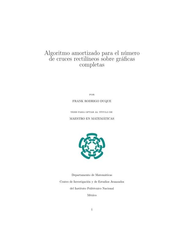 Cruces Rectilíneos sobre Gráficas Completas