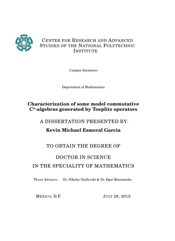 Characterization of Model Commutative C*-algebras Generated by Toeplitz Operators