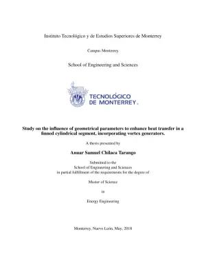 Optimization of Heat Transfer in a Finned Cylindrical Segment with Vortex Generators