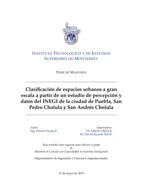 Clasificación de espacios urbanos a gran escala a partir de un estudio de percepción y datos del INEGI