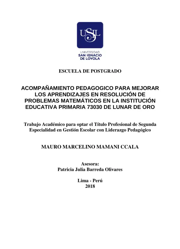 Acompanhamento Pedagógico para Melhorar os Aprendizados em Resolução de Problemas Matemáticos
