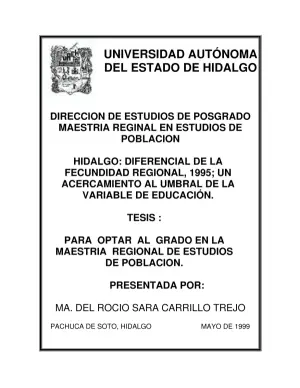 Hidalgo: Regionale Fertilitätsunterschiede 1995; Ein Ansatz zur Bestimmung des Bildungsniveaus