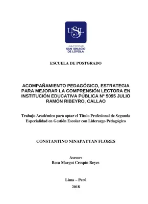 Acompanhamento Pedagógico como Estratégia para Melhorar a Compreensão Lectora em Instituições Educacionais