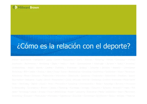 Cómo es la relación con el deporte?