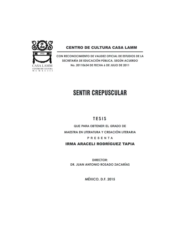 Sentir crepuscular: Unha voz poética íntima