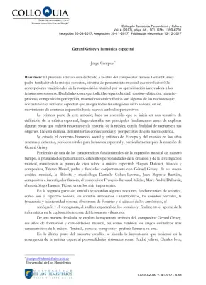 Música espectral: Grisey y el sonido