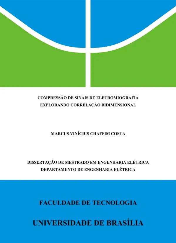 Compressão de Sinais de Eletromiografia Explorando Correlação Bidimensional