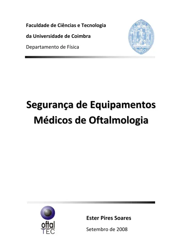Segurança de Equipamentos Médicos na Área da Oftalmologia