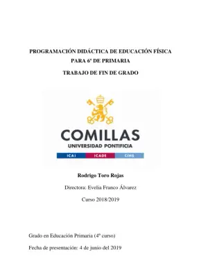 Programación Didáctica de Educación Física para 6º de Primaria