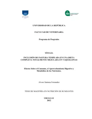 Efectos de la inclusión de pastura templada en una dieta completa totalmente mezclada en vaquillonas