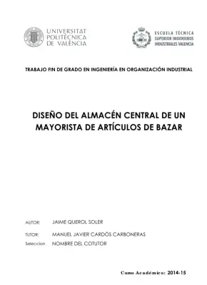 Diseño de Almacén: TFG