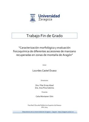 Manzanas de Aragón: Estudio agronómico