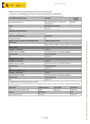 Solicitud Modificación Título Farmacia