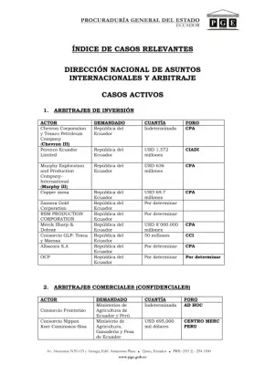 Arbitrajes Ecuador: Casos Clave