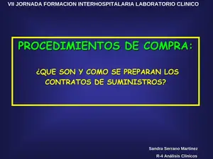 Contratos de Suministro Clínico