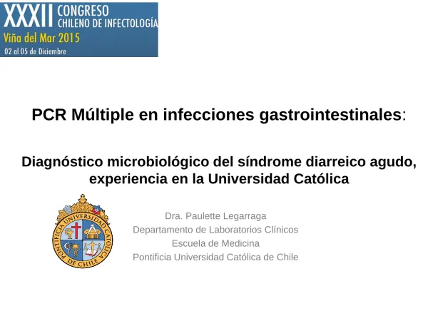 PCR Múltiple en infecciones gastrointestinales:
