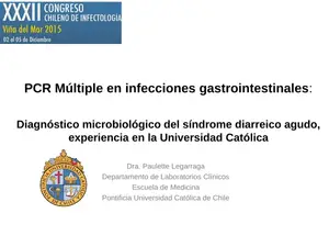 PCR múltiple: Diagnóstico de diarrea