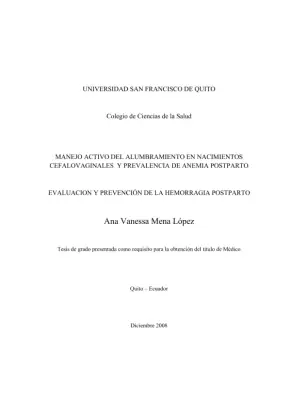 Manejo activo del alumbramiento