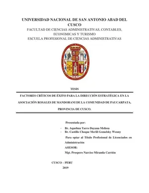 Éxito en Dirección Estratégica