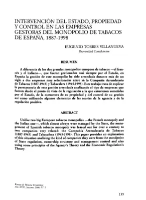 Monopolio Tabaco España: Gestión 1887-1998
