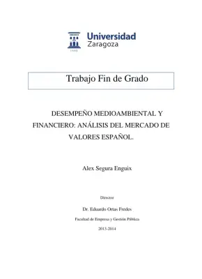 Desempeño Medioambiental y Financiero