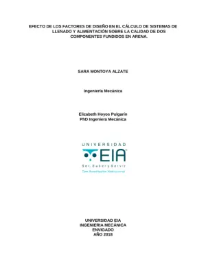 Diseño de Sistemas de Llenado en Fundición
