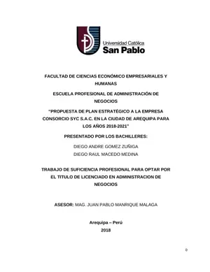 Plan Estratégico Consorcio SyC