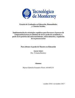 Estrategias Metacognitivas y Lectura