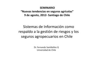 Riesgos climáticos y seguros agropecuarios en Chile