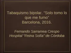 Tabaquismo Bipolar: Un estudio