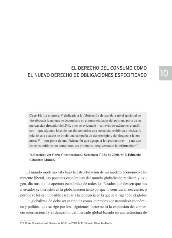 El derecho del consumo como el nuevo derecho de obligaciones especificado
