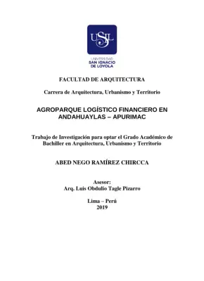 Agroparque Logístico Andahuaylas