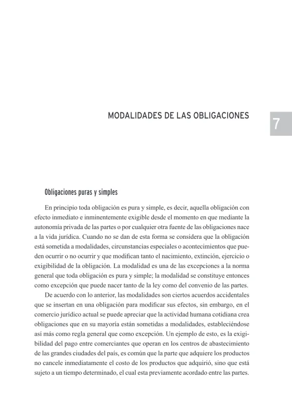 Modalidades de las obligaciones