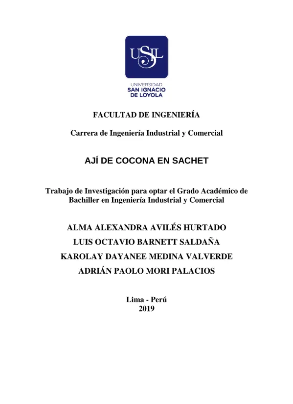 Ají de cocona en sachet