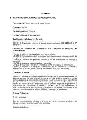 Gestión de Plantas Químicas