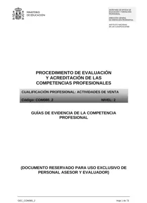 Evaluación de Competencias Profesionales
