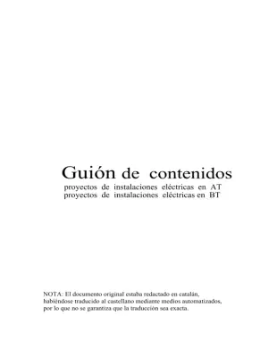 Guiones Proyectos Eléctricos AT/BT