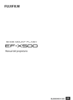 Manual Flash EF-X500: Guía rápida