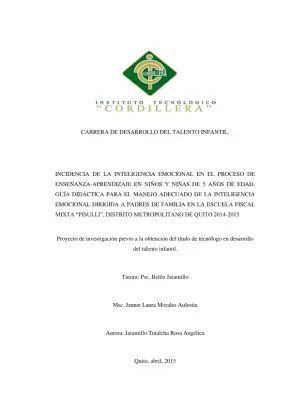 Inteligencia Emocional en Niños