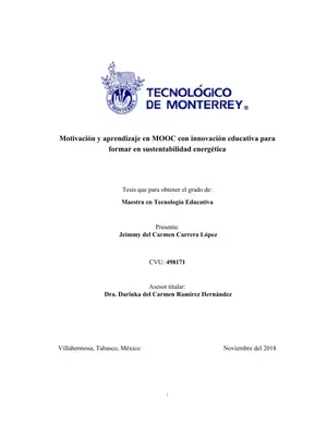 MOOC y Motivación: Aprendizaje Sustentable
