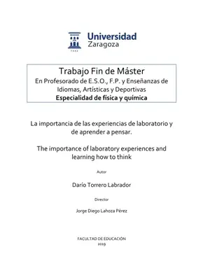 Experiencias de laboratorio: Pensamiento crítico
