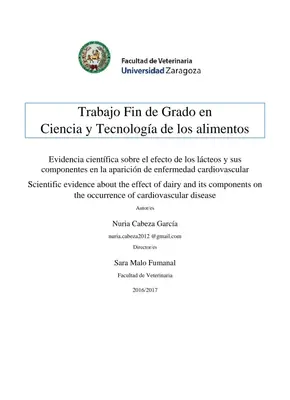 Lácteos y Enfermedad Cardiovascular