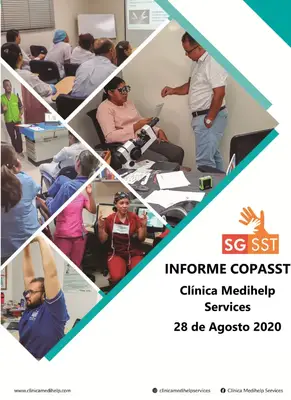 INFORME COPASST. Clínica Medihelp Services 28 de Agosto 2020