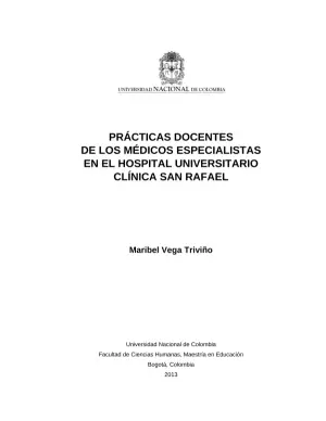Prácticas Docentes Médicos Especialistas