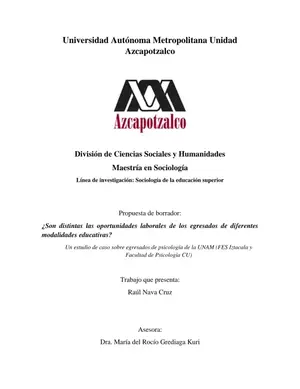 Inserción laboral: Egresados Psicología UNAM