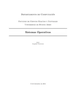 Sistemas Operativos: Procesos