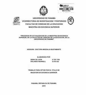 Actualización Maestría Docencia Superior