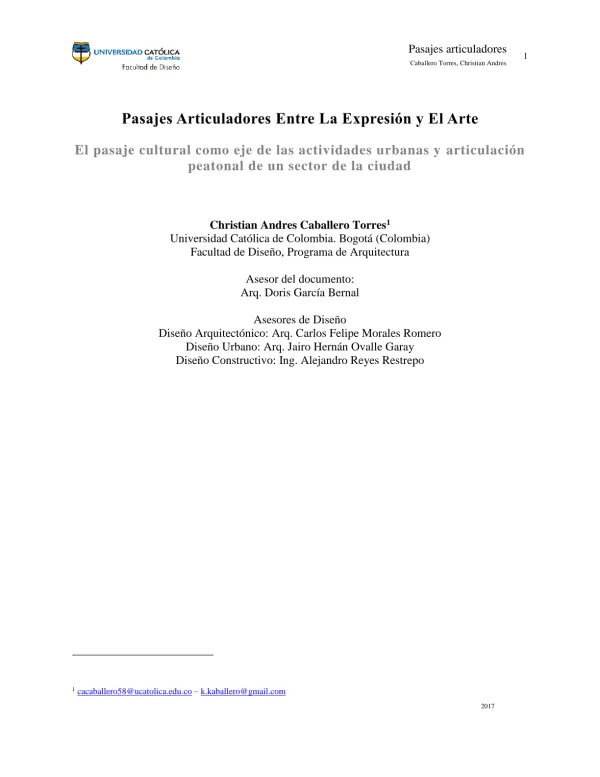 Pasajes articuladores entre la expresión y el arte