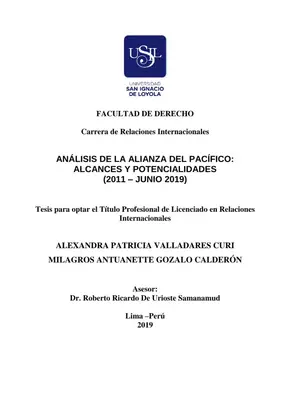 Análisis Alianza del Pacífico: Potencial